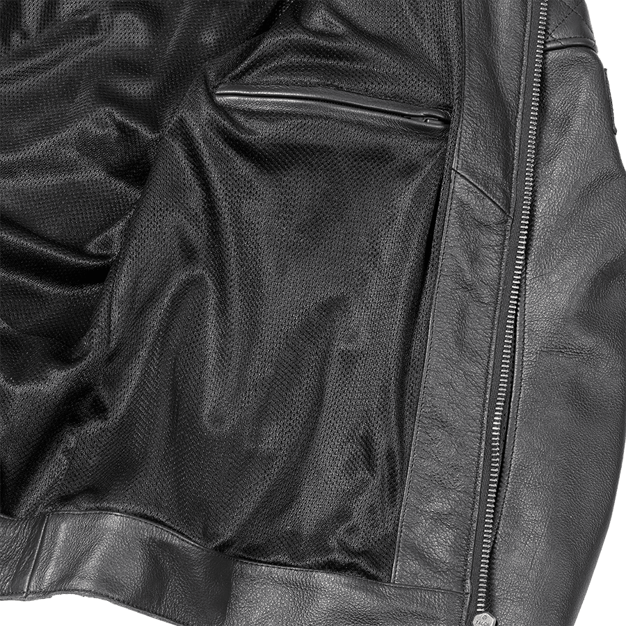 Braddan Air Race Jacket in Black | Motorcycle Clothing